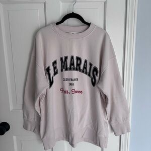 H&M Le Marais Printed Sweatshirt sz M